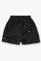 Front image of the Micro owners club swimshorts in black, by brand Represent