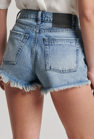 SUPERDRY STUDIOS HIGH RISE DENIM SHORTS