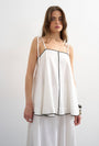 Image of CARO CAMI TOP in off white, by brand TOP SHOP