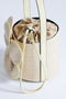 Detail image of the Gino flower grab bag in yellow, by brand Top shop