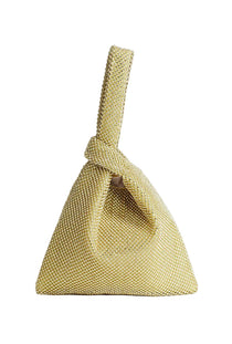 Front image of the Gwyn embellished grab bag in gold, by brand Top shop