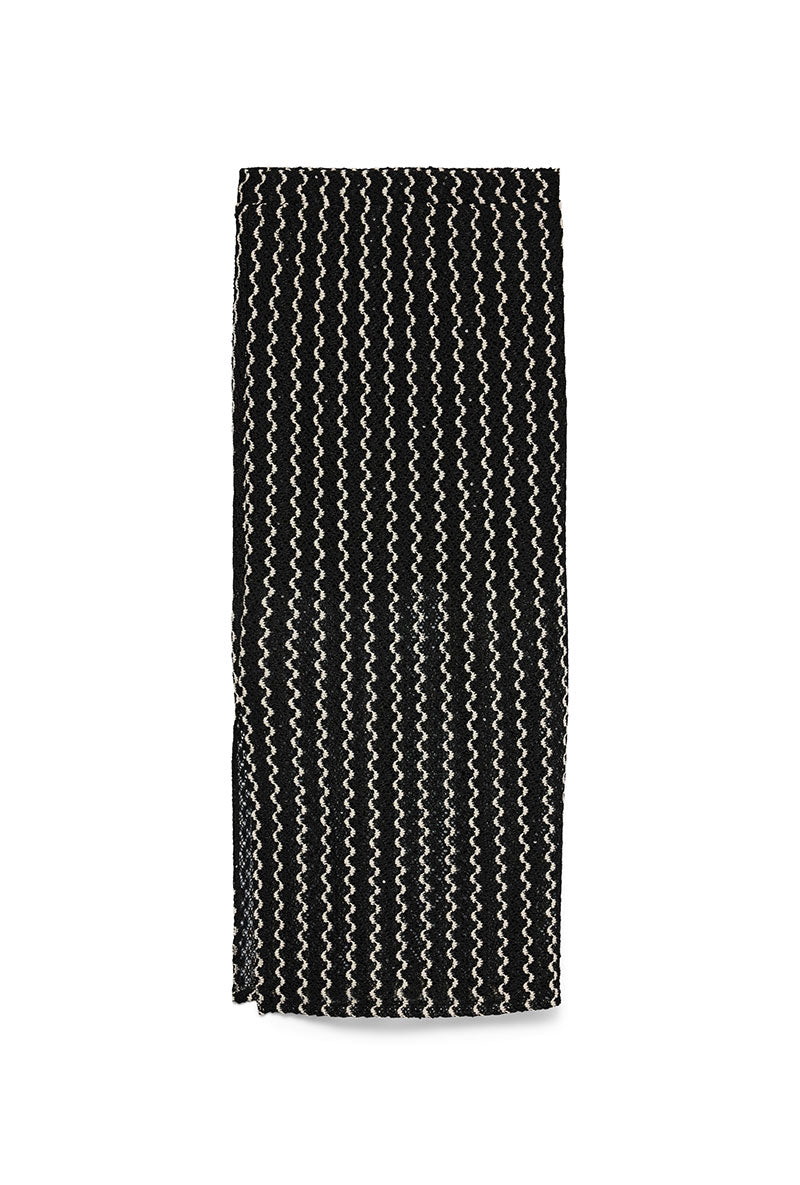 Front image of Kinea hw ankle skirt in black, by brand Vero moda
