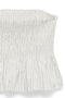 Detail image of the Glow smock bandeau top in white, by brand Vero moda