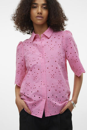 VERO MODA HAY 2/4 EMB SHIRT