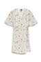 Front image of Josie ss wrap short dress in white, by brand Vero moda