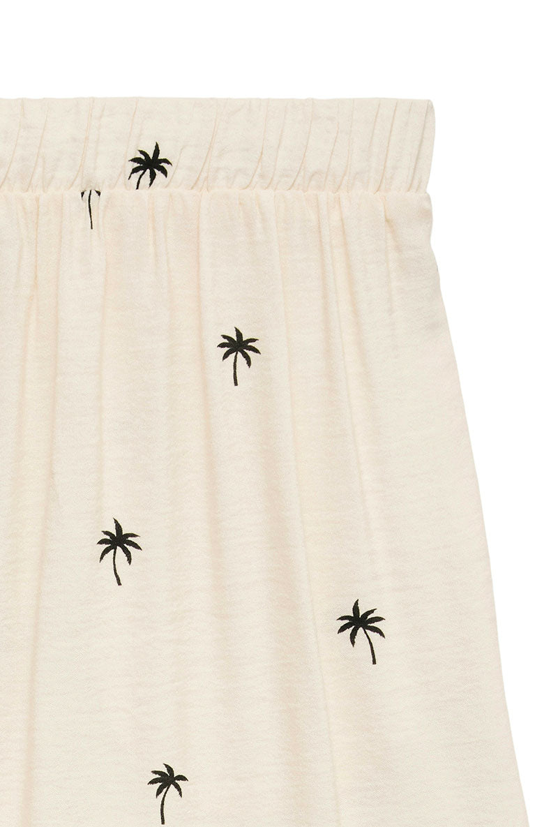 Detail mage of Kai mw pants in beige, by brand Vero moda