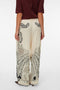 Back image of a model wearing the Lalita zola hw wide pant in beige, by brand Vero moda