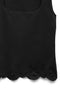 Detail image of the Louise sl square neck top in black, by brand Vero moda