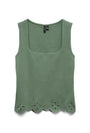 Image of LOUISE SL SQUARE NECK TOP in green, by brand VERO MODA