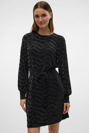 VERO MODA LUCY LS GLITTER BOW DRESS