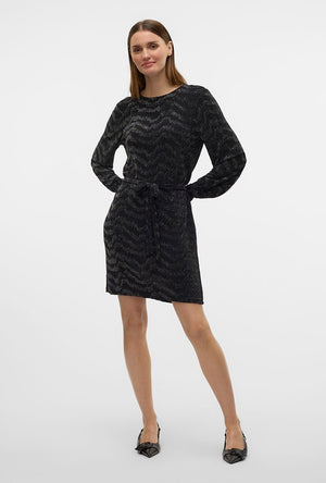 VERO MODA LUCY LS GLITTER BOW DRESS