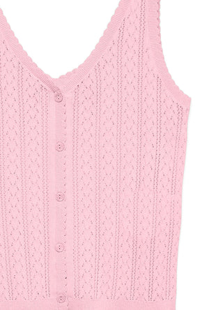 Detail image of the Lux light s/l top in pink, by brand Vero moda