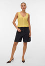 Image of LUX LIGHT S/L TOP in yellow, by brand VERO MODA