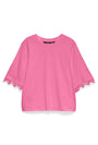 Image of LYLA SS ONECK TOP in pink, by brand VERO MODA