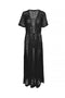 Front image of Maya 2/4 ankle cardigan in black, by brand Vero moda