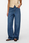 Front image of a model wearing Rae hw wide jeans in denim, by brand Vero moda