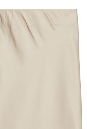 Front detail image of the Reba hibisca hw skirt in beige, by brand Vero moda