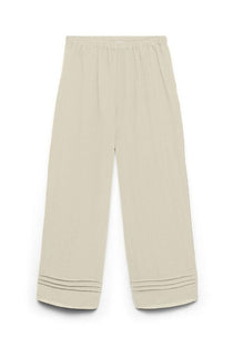 Front image of the Alise mw ankle pant in beige, by brand Vero moda