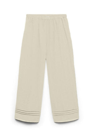 Front image of the Alise mw ankle pant in beige, by brand Vero moda