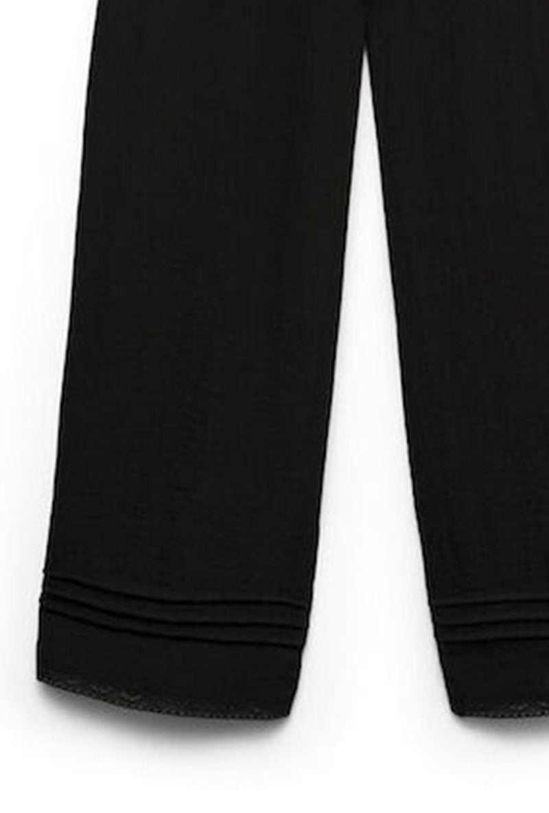 Detail image of Alise mw ankle pant in black, by brand Vero moda