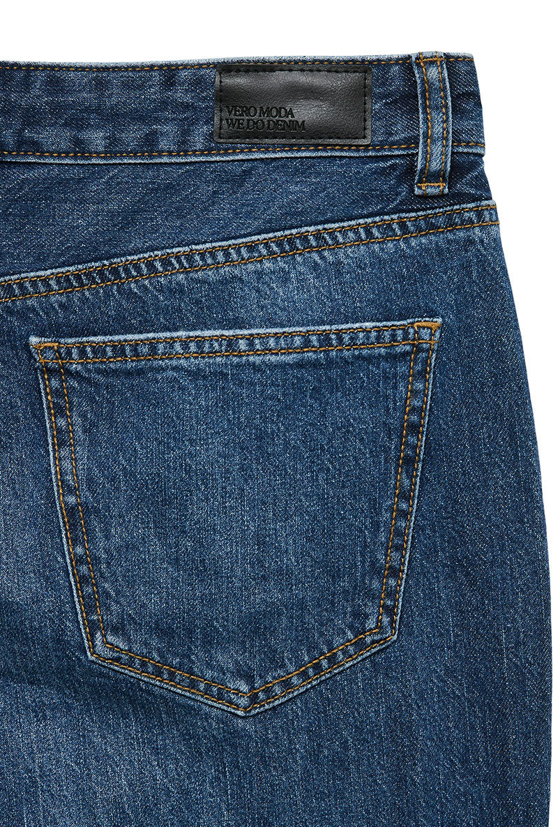 Back pocket image of Asta lr bootcut jeans in denim, by brand Vero moda