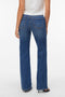 Back image of a model wearing the Asta lr bootcut jeans in denim, by brand Vero moda