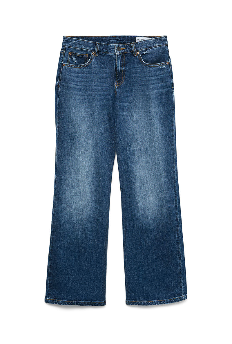 Front image of Asta lr bootcut jeans in denim, by brand Vero moda