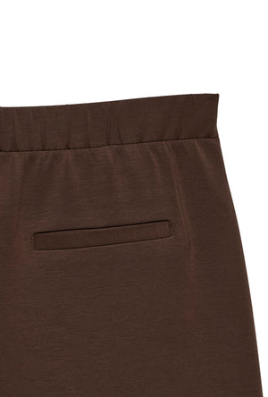 Back image of the Bellis mw straight pants in chocolate, by brand Vero moda