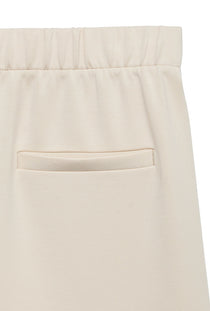 Back image of the Bellis mw straight pants in stone, by brand Vero moda