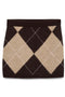 Front image of the Darla nw short skirt in chocolate, by brand Vero moda