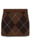 Front image of the Darla nw short skirt in brown, by brand Vero moda