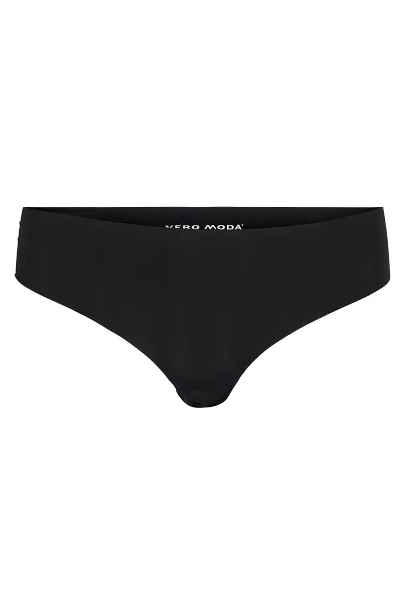 Front image of Dikte 3 pack brief in black, by brand Vero moda