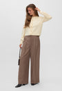Image of HAZEL LS ONECK CARDIGAN in cream, by brand VERO MODA