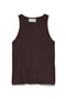Front image of Irina oneck tank top in black, by brand Vero moda