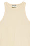 Detail image of the Irina oneck tank top in vanilla, by brand Vero moda
