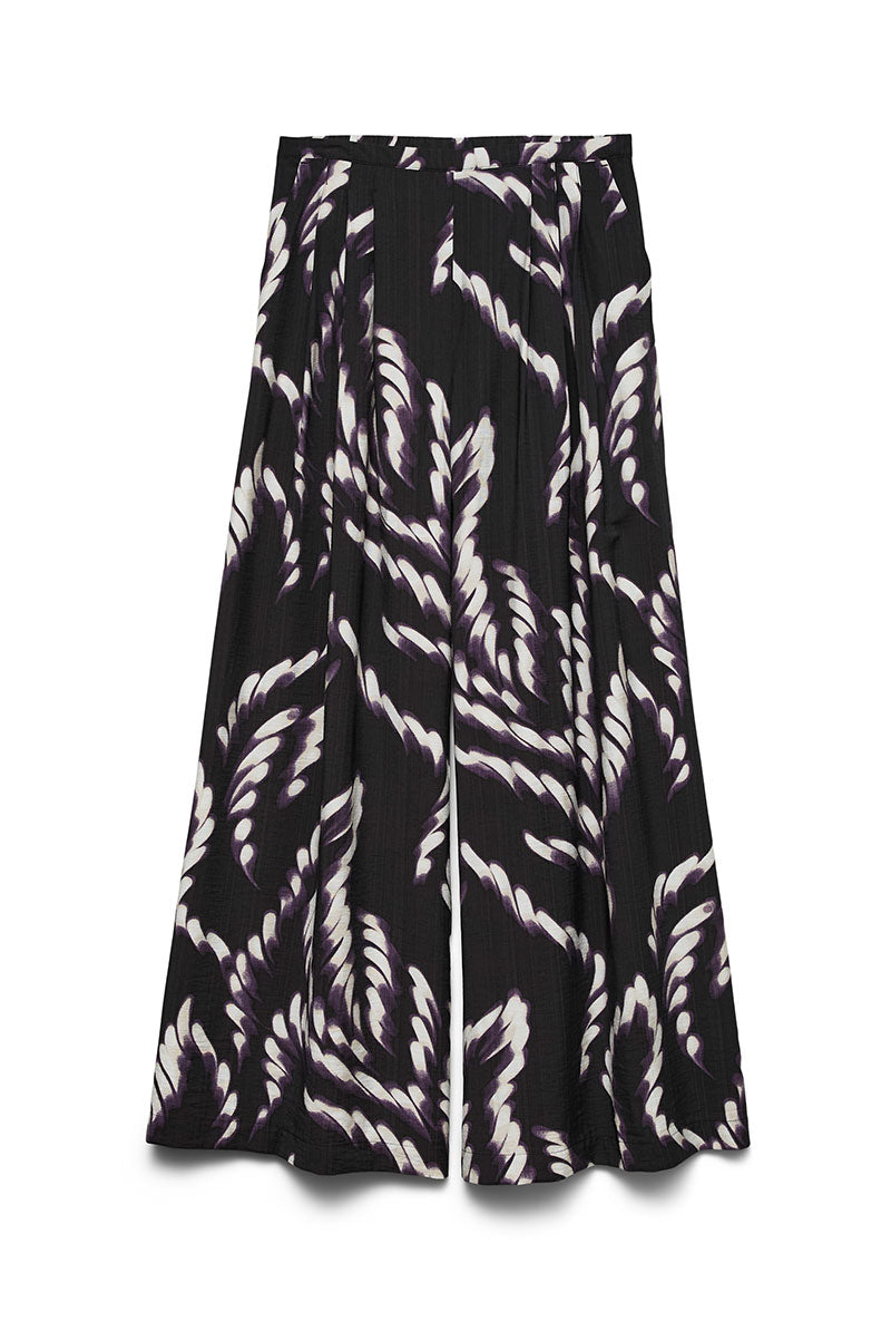 Front image of Joss maya wide pants in black, by brand Vero moda