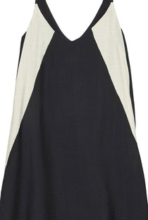 Detail image of the Kyra singlet dress in black, by brand Vero moda