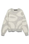 Front image of the Lara ls oneck pullover in light grey, by brand Vero moda