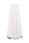 Front image of the Lisa bandeau ankle dress in off white, by brand Vero moda