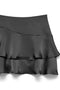 Front detailed image of the Miro mw short detail skirt in black, by brand Vero moda
