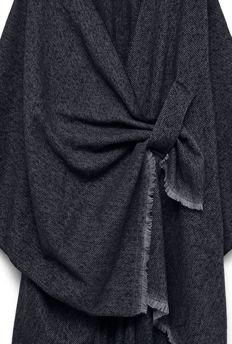 Detail image of Molly poncho in chocolate, by brand Vero moda