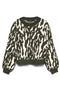 Front image of Nancy ls oneck pullover in green, by brand Vero moda