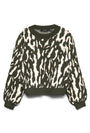 Image of NANCY LS ONECK PULLOVER in green, by brand VERO MODA