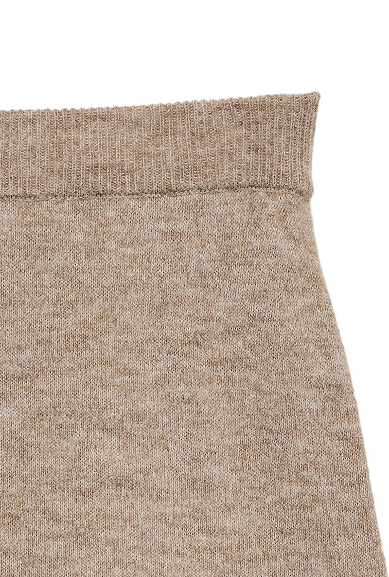 Detail image of Teak ankle skirt in brown, by brand Vero moda