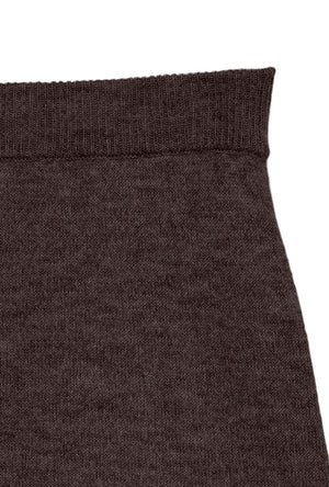 Detail image of the Teak ankle skirt in chocolate, by brand Vero moda