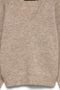 Detail image of the Teak ls vneck pullover in stone, by brand Vero moda