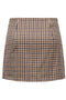 Back image of the Violeta hw check slit skirt in brown, by brand Only