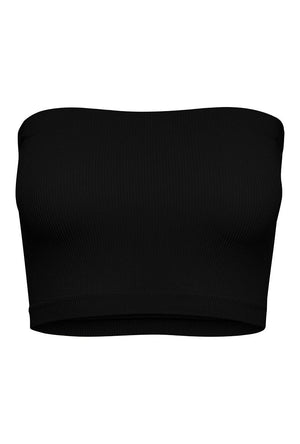 ONLY VICKY RIB SEAMLESS BANDEAU TOP