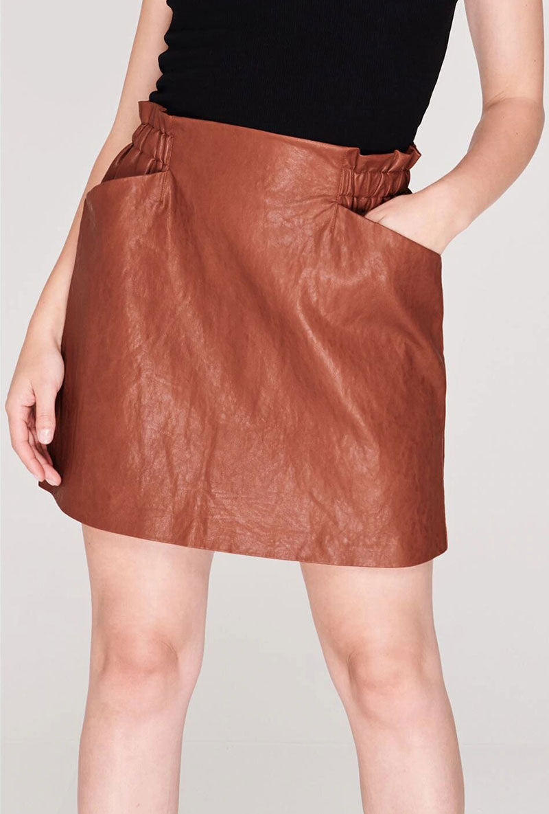 ONLY DARLING FAUX LEATHER SKIRT