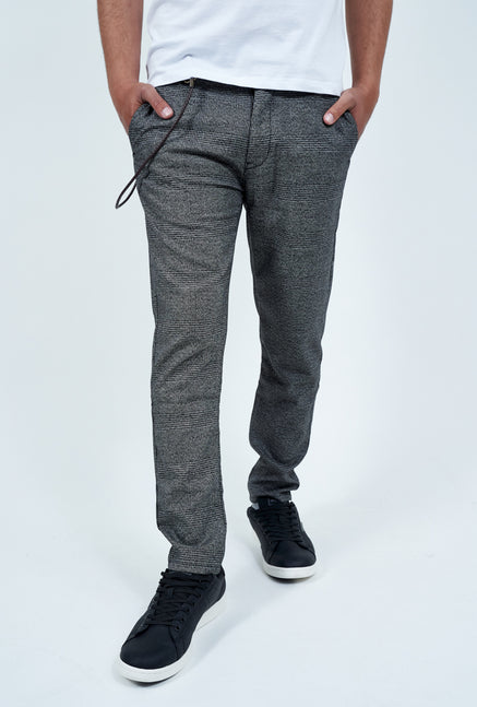 SOLID TRAVIS SLIM CROPPED TROUSERS